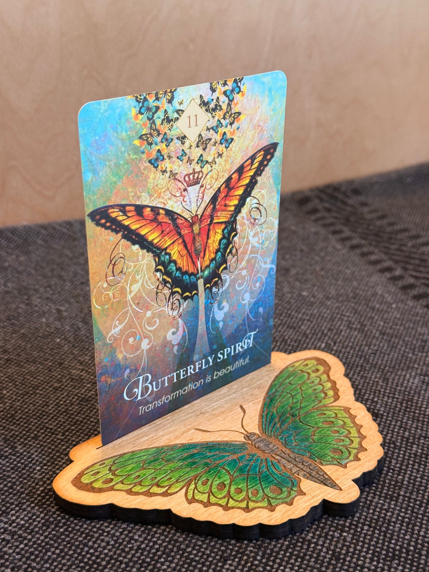 Porta cartas del Tarot de tres maíz