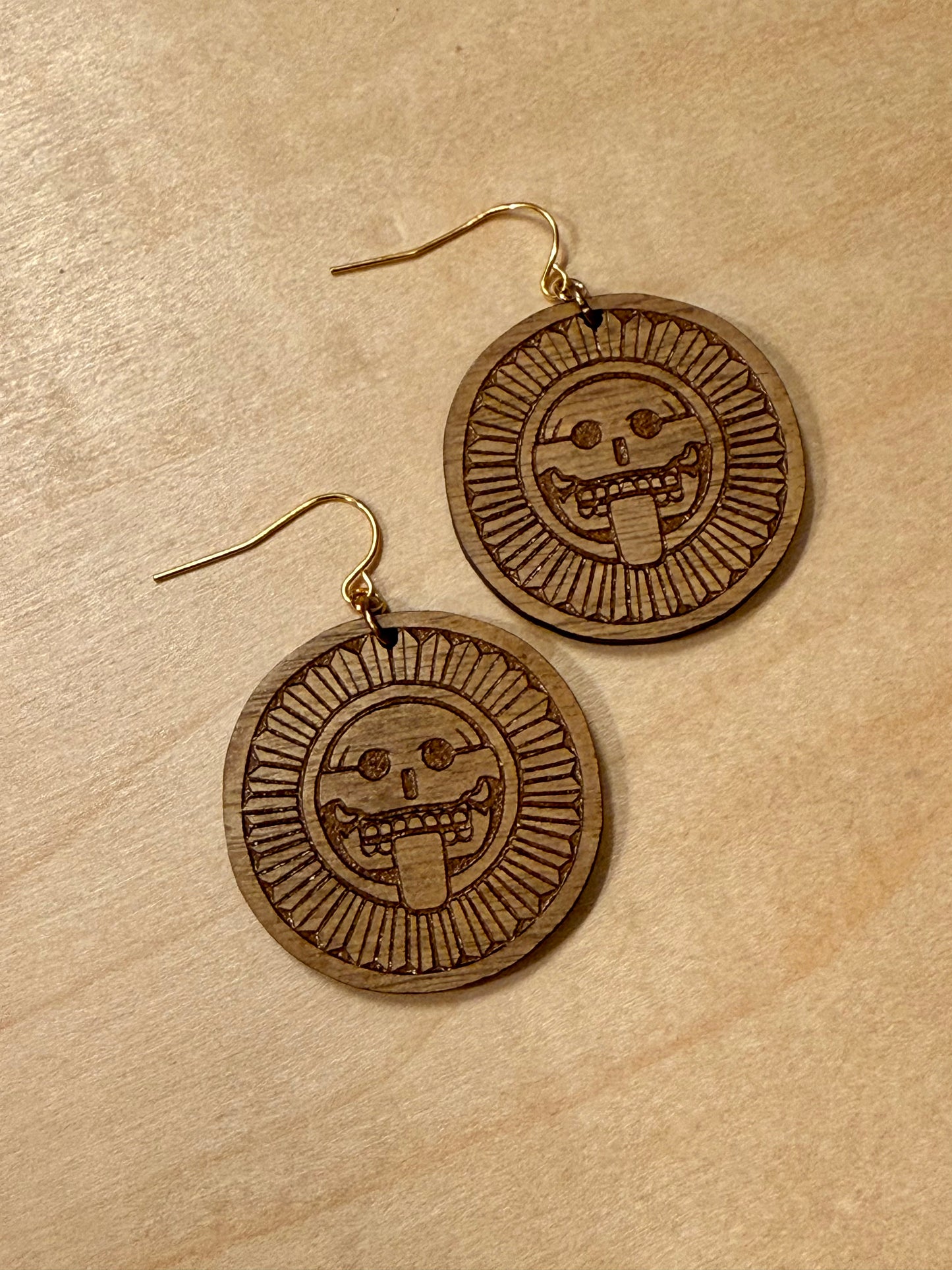 Mictlantecuhtli Stone Earrings