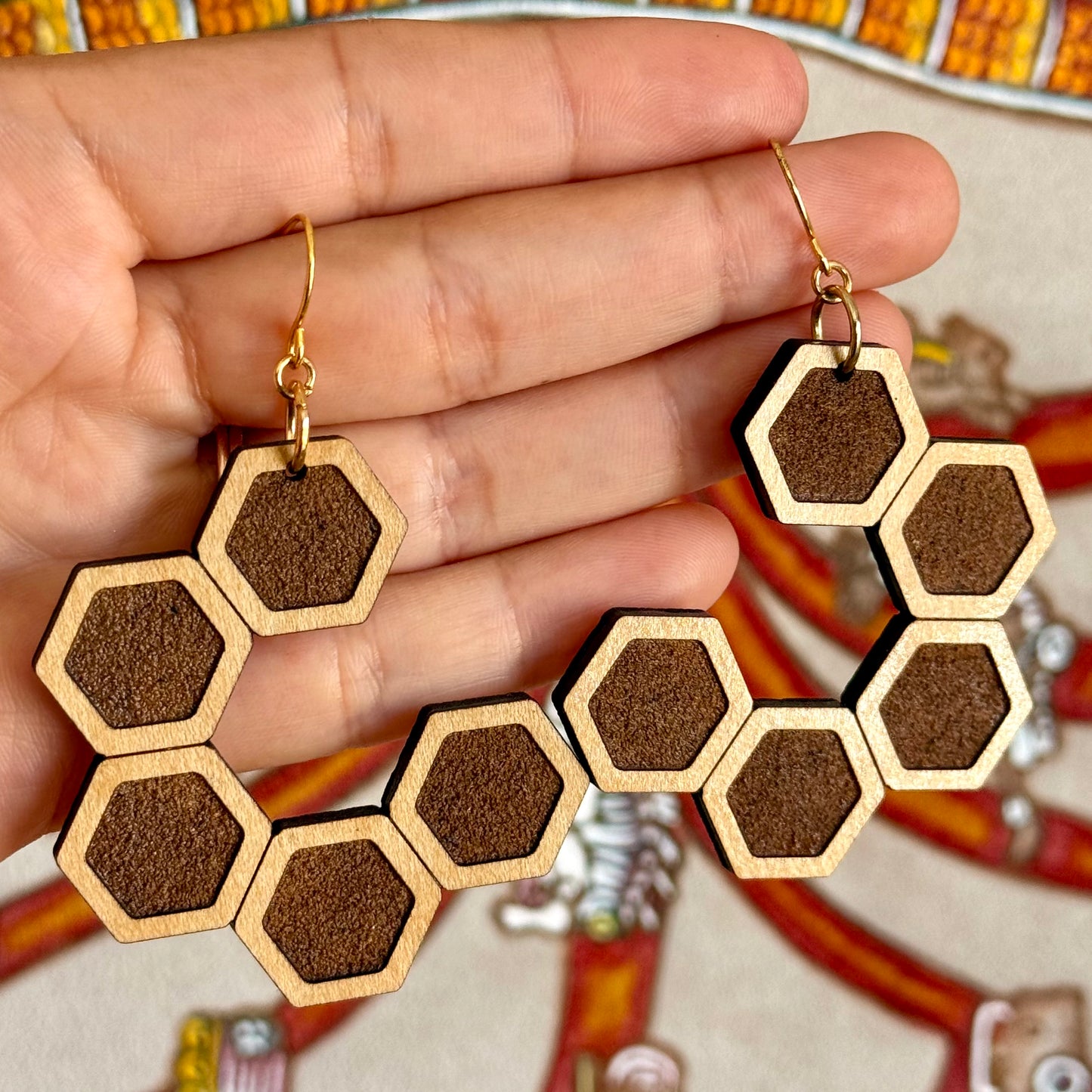 Pendientes de panal