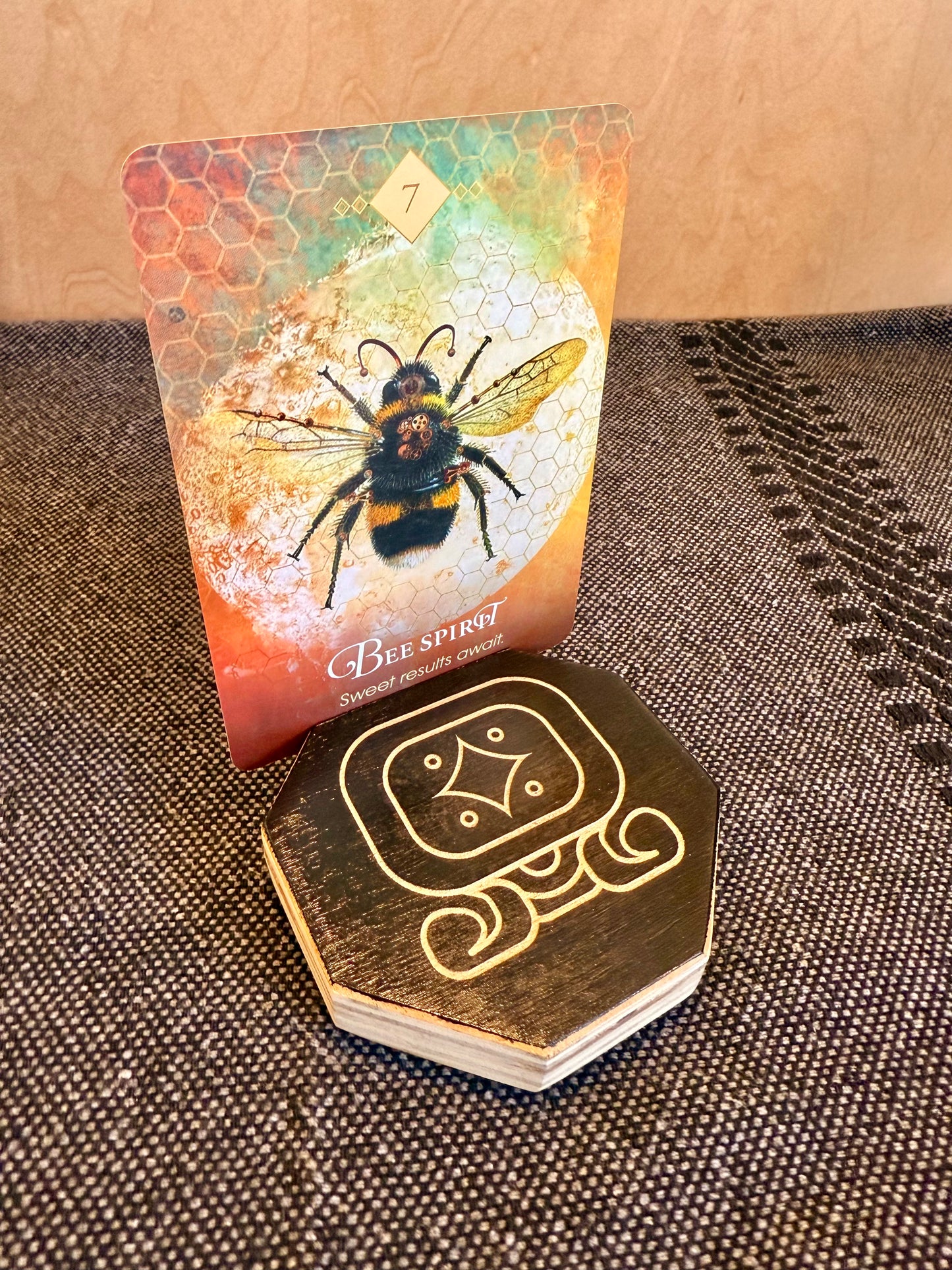 Porta cartas del Tarot de tres maíz