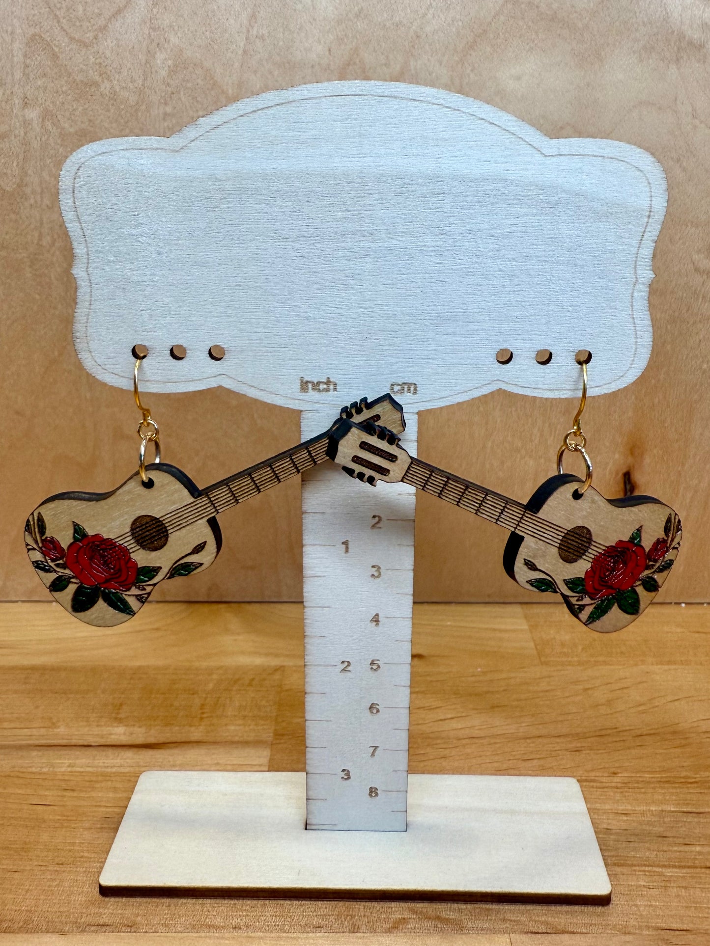 Pendientes de rosa
