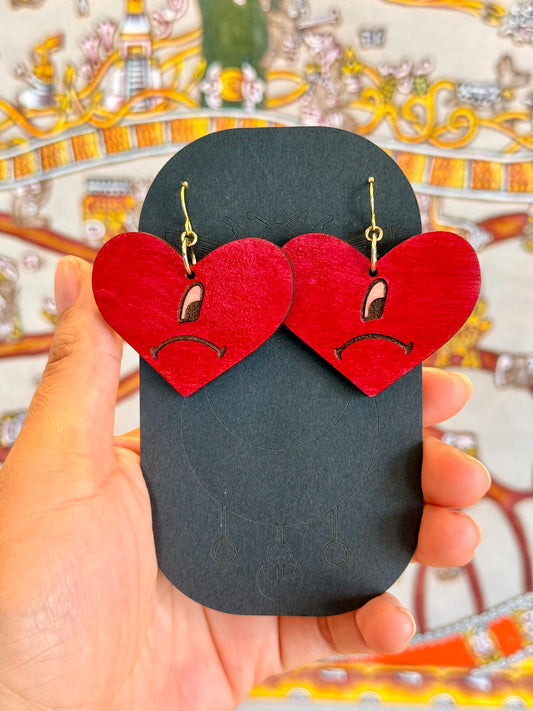 Bad Bunny Heart Earrings