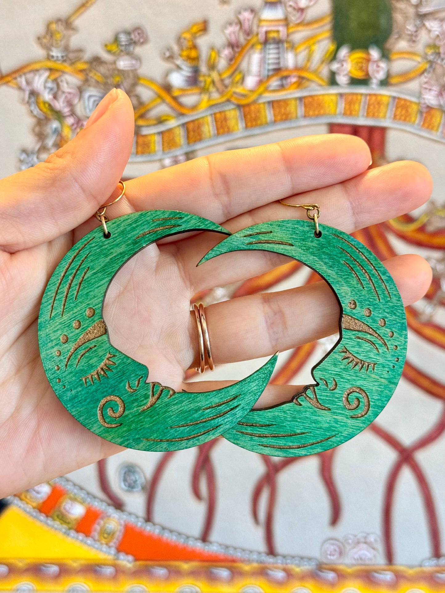 Pendientes de luna creciente