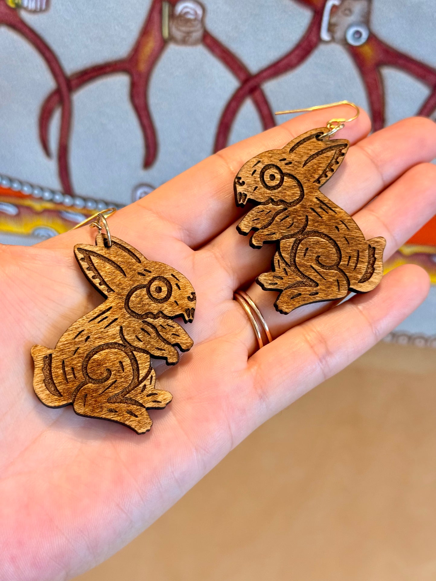Pendientes de conejo