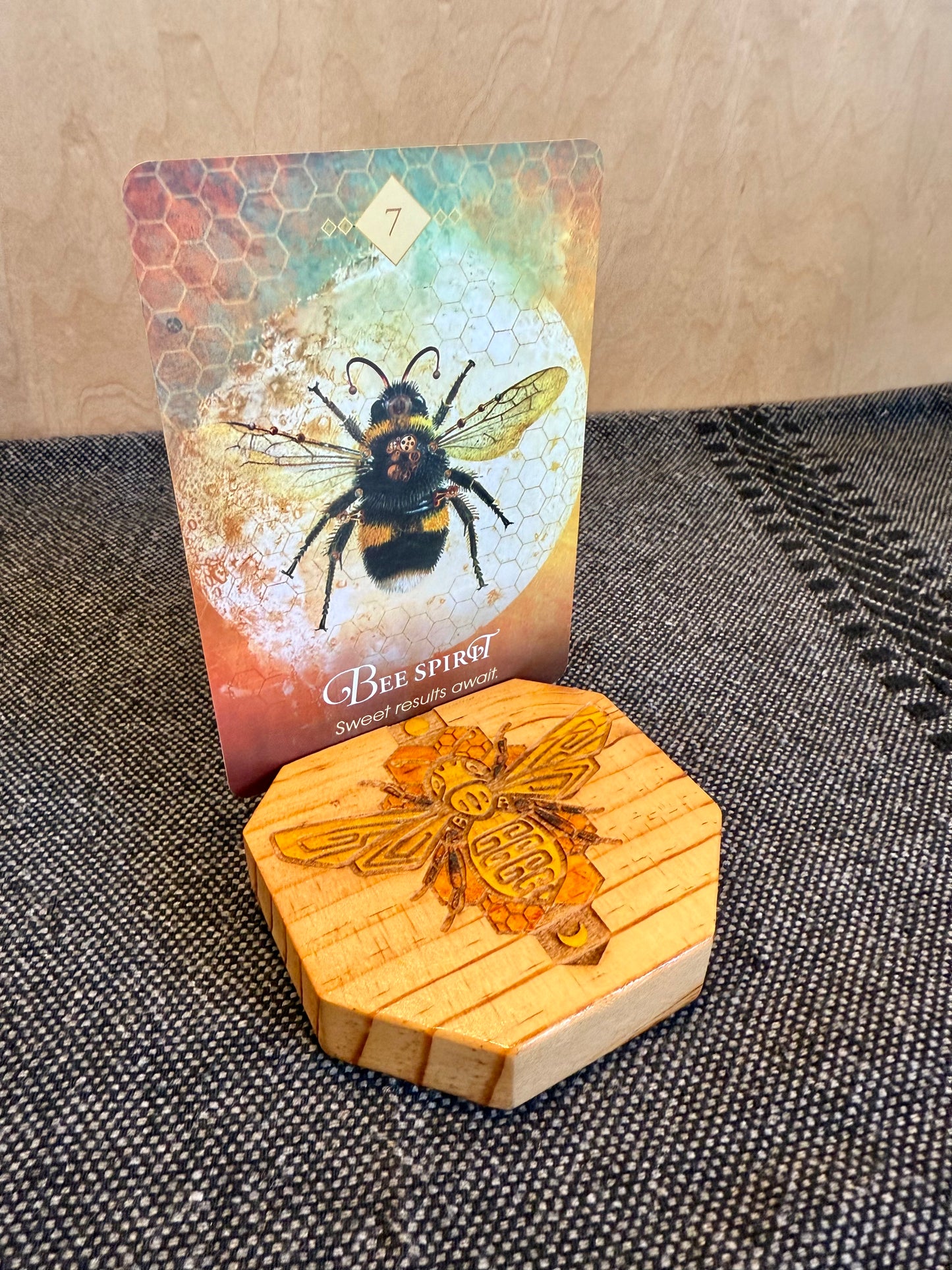 Porta cartas del Tarot de tres maíz