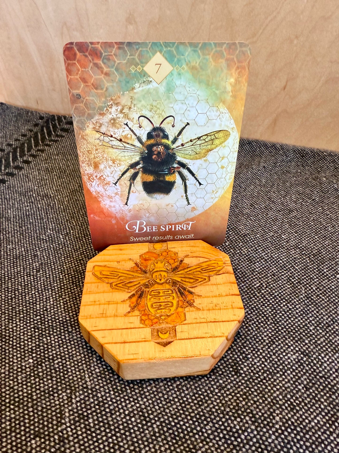 Porta cartas del Tarot de tres maíz