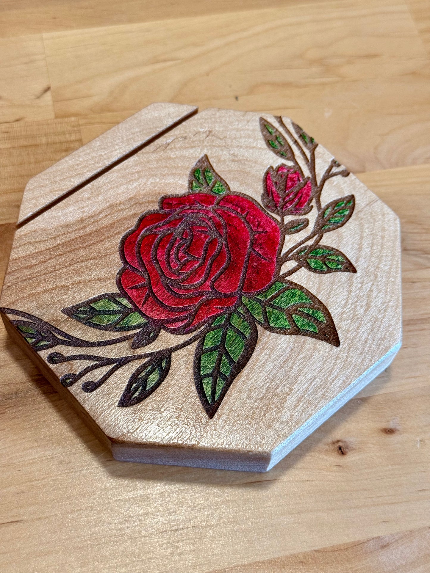 Birch Single Tarot Card Holder