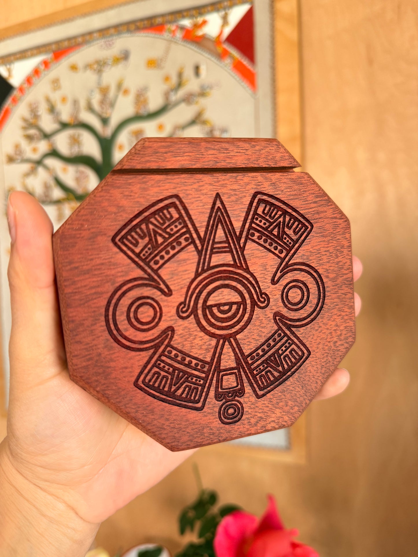 Bloodwood Single Tarot Card Holder
