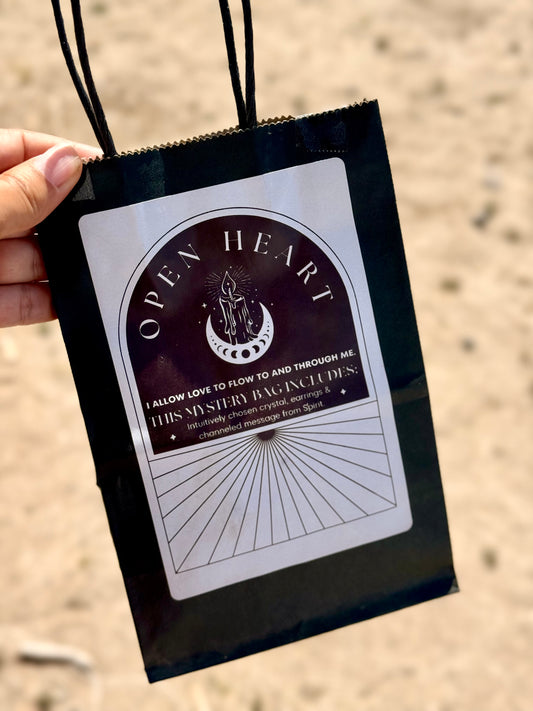 Bolsa misteriosa intuitiva de corazón abierto