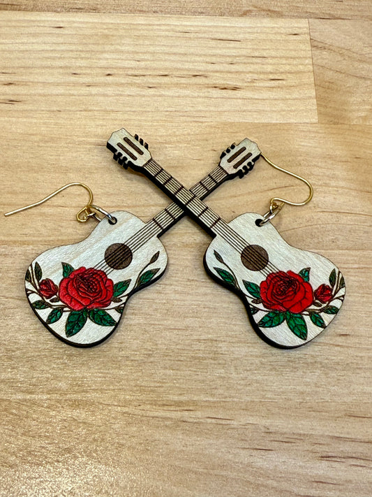 Pendientes de rosa
